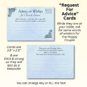 Verzoek om HuwelijksHints -  Advieskaart