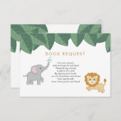 Verzoek om Kaart van het dierboek Safari (Voorkant / Achterkant)