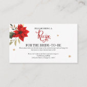 Verzoek om kerstmis Vrijgezellenfeest Recipe Informatiekaartje (Voorkant)