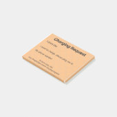 Verzoek om oplading van elektrische auto's post-it® notes (Schuin)