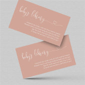 Verzoek om roos Gold Book - Uitnodiging tot Baby s Informatiekaartje