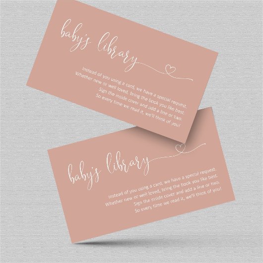 Verzoek om roos Gold Book - Uitnodiging tot Baby s Informatiekaartje