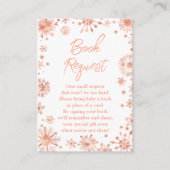 Verzoek om roos Gold Snowflakes Winter Book Informatiekaartje (Voorkant)