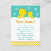 Verzoek om Rubber Ducky Yellow en Green Book Informatiekaartje (Voorkant)