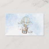 Verzoek om Safari Hot Air-ballonboek Informatiekaartje (Achterkant)