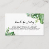 Verzoek om tropisch Baby shower van bestemming Informatiekaartje (Voorkant)