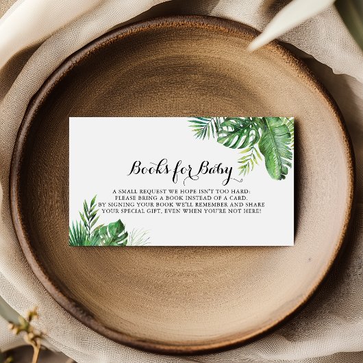 Verzoek om tropisch Baby shower van bestemming Informatiekaartje