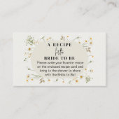 Verzoek om Vrijgezellenfeest Dasy Wildflower Visitekaartje (Voorkant)