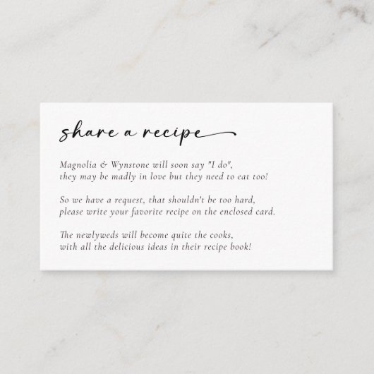 Verzoek om vrijgezellenfeest Ontvangen Informatiekaartje (Voorkant)