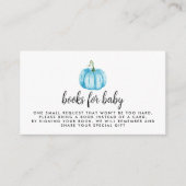 Verzoek om waterverf Blue Pumpkin Book Informatiekaartje (Voorkant)