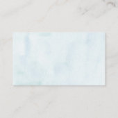 Verzoek om waterverf Coral Baby shower Book Informatiekaartje (Achterkant)