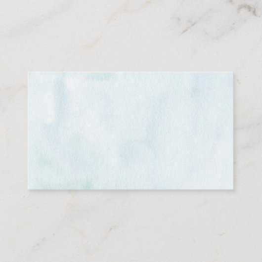 Verzoek om waterverf Coral Baby shower Book Informatiekaartje (Achterkant)