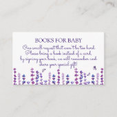 Verzoek om Waterverf van lavender en vlinder Informatiekaartje (Voorkant)