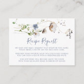 Verzoek om wild bos bloemachtig trouwrecept  informatiekaartje (Voorkant)