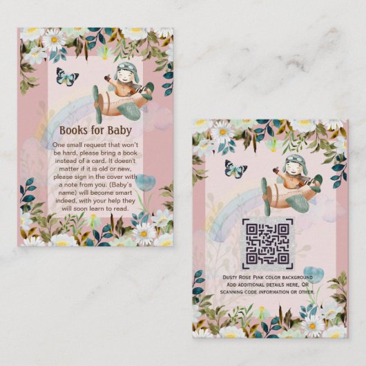 Verzoek QR-code voor prentenboek over Adorable Pil Notitiekaartje (Voorkant / Achterkant)