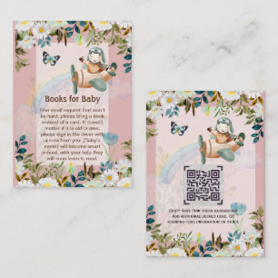 Verzoek QR-code voor prentenboek over Adorable Pil Notitiekaartje