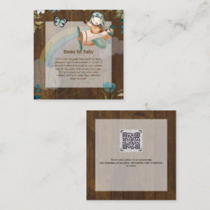 Verzoek QR-code voor prentenboek over adorable pil Notitiekaartje