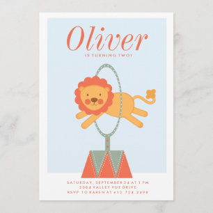 VERZOEK VAN CARNIVAL CIRCUS KIDS BIRTHDAY KAART