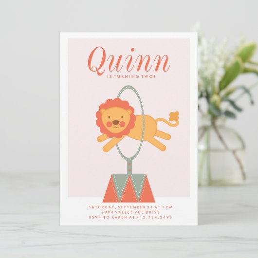 VERZOEK VAN CARNIVAL CIRCUS KIDS BIRTHDAY KAART (Staand voorkant)