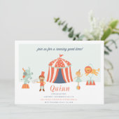 VERZOEK VAN CARNIVAL CIRCUS KIDS BIRTHDAY KAART (Staand voorkant)