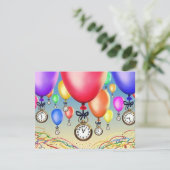 VERZOEK VAN DE GROTE PARTIJ ~ BALLOONS & WATCHES! KAART (Staand voorkant)