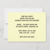 VERZOEK VAN DE GROTE PARTIJ ~ BALLOONS & WATCHES! KAART (Achterkant)