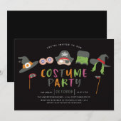 VERZOEK VAN DE HALLOWEEN COSTUMPARTIJ KAART (Voorkant / Achterkant)