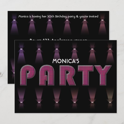 VERZOEK VAN DE PARTIJ KAART (Voorkant / Achterkant)