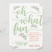 VERZOEK VAN DE PARTIJ VAN DE HOLIDAY KAART (Voorkant / Achterkant)