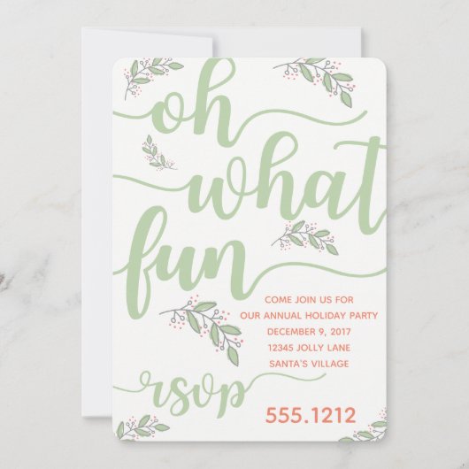 VERZOEK VAN DE PARTIJ VAN DE HOLIDAY KAART (Voorkant)