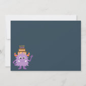 VERZOEK VAN MONSTER MASH KIDS BIRTHDAY PARTIJ KAART (Achterkant)