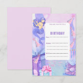 VERZOEK VAN SIRENA BIRTHDAY-PARTIJ KAART (Voorkant / Achterkant)