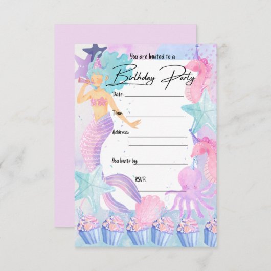 VERZOEK VAN Sirena-PARTIJEN Kaart (Voorkant / Achterkant)