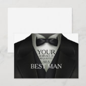 Verzoek voor beste man legant Weddenschap Kaart (Voorkant / Achterkant)