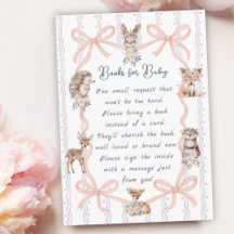 Verzoek voor Coquette Woodland Baby Shower-boek