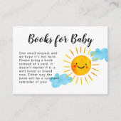 Verzoek voor Sunshine Baby shower Book Informatiekaartje (Voorkant)
