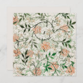 VERZOEK : WILLIAM MORRIS : GROEN JASMINE ONTWERP KAART (Voorkant / Achterkant)