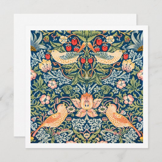 VERZOEK : WILLIAM MORRIS : STRAWBERRY THIEVY KAART (Voorkant / Achterkant)