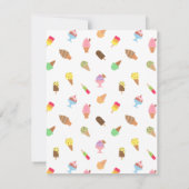 Verzoeken in verband met kleurrijke Ice crème Kaart (Achterkant)