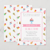 Verzoeken in verband met kleurrijke Ice crème Kaart (Voorkant / Achterkant)