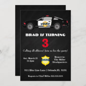 Verzoeken om opsluiting van de politieauto kaart (Voorkant / Achterkant)