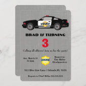 Verzoeken om opsluiting van de politieauto kaart (Voorkant / Achterkant)