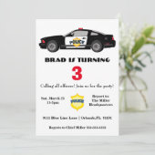 Verzoeken om opsluiting van de politieauto kaart (Staand voorkant)