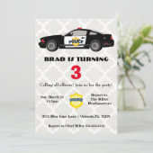 Verzoeken om opsluiting van de politieauto kaart (Staand voorkant)