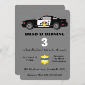 Verzoeken om opsluiting van de politieauto kaart (Voorkant / Achterkant)