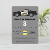 Verzoeken om opsluiting van de politieauto kaart (Staand voorkant)