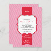 VERZOEKEN VAN CHRISTMAS PARTIJEN : lapel 1P Kaart (Voorkant / Achterkant)