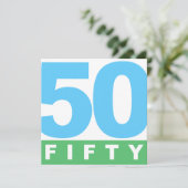 VERZOEKEN VAN DE 50e FIFTY-Jubileum Kaart (Staand voorkant)