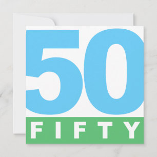VERZOEKEN VAN DE 50e FIFTY-Jubileum Kaart