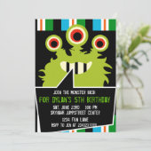 Verzoeken van de kleurrijke Groene Monster Birthda Kaart (Staand voorkant)